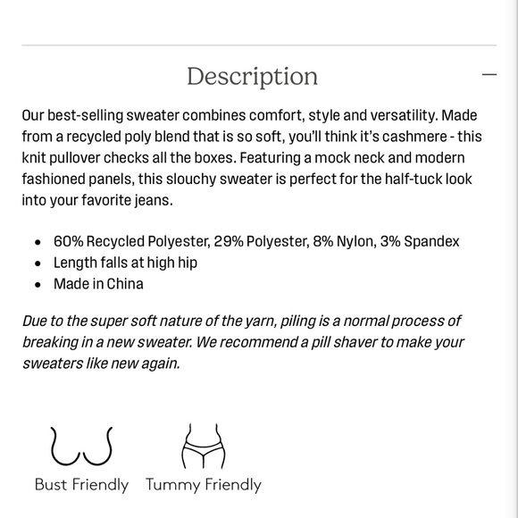 NWT ABLE Harriett Slouchy Sweater - Small - Almond - Picture 5 of 9